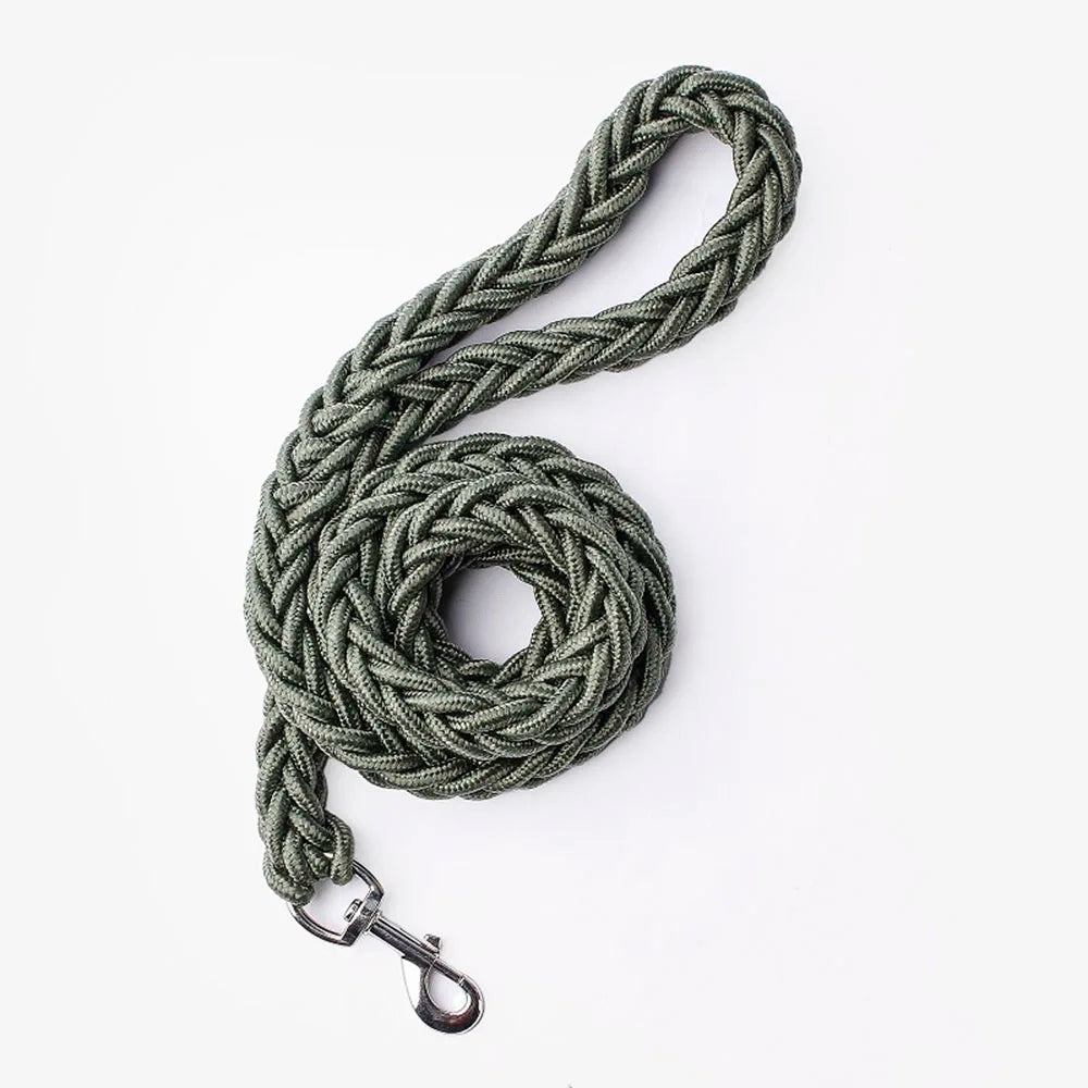 🐾 Wytrzymała Smycz dla Średnich i Dużych Psów – Solidna, Pleciona Ręcznie z Nylonu