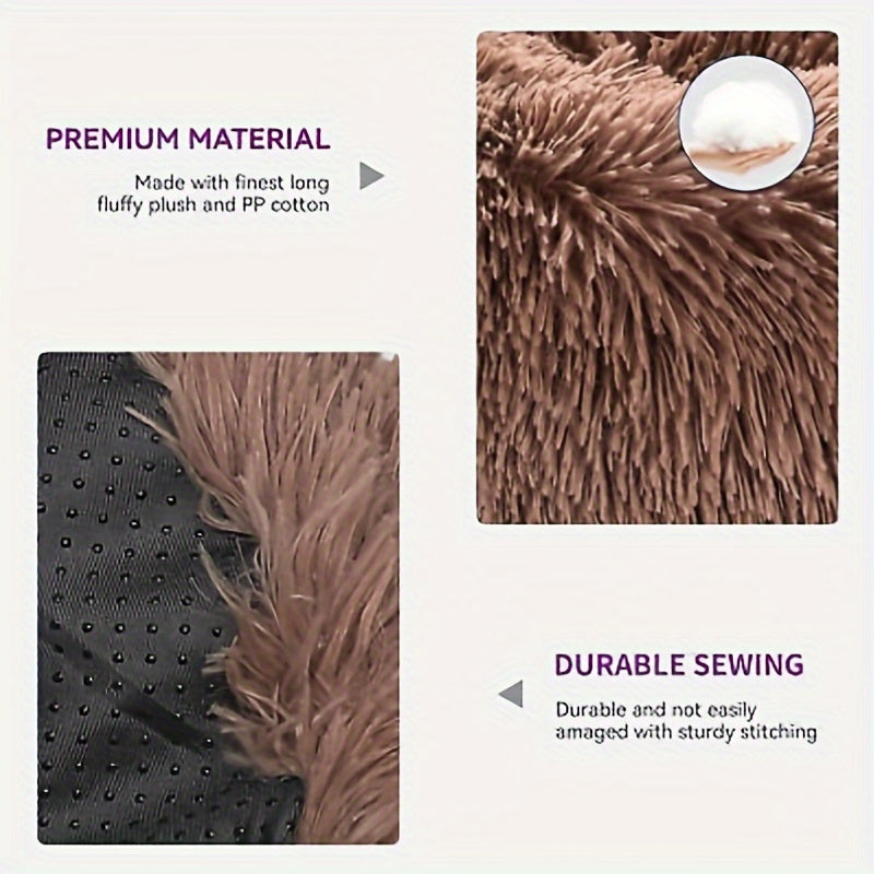 miękkie legowisko dla psa typu donut