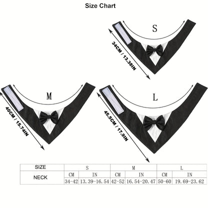 Elegancka mucha i bandana dla psa „Dog Tuxedo”