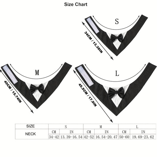 Elegancka mucha i bandana dla psa „Dog Tuxedo”