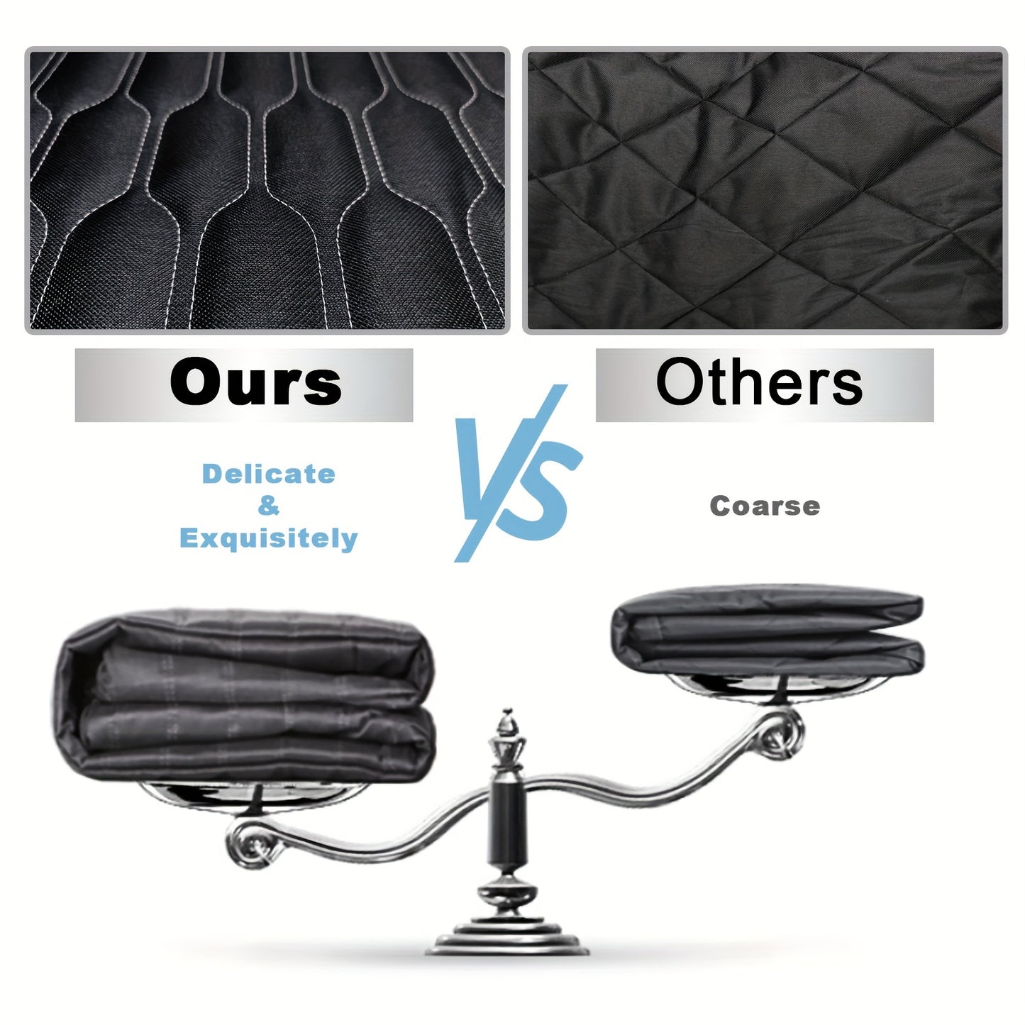 Wodoodporna mata samochodowa dla psów – na tylne siedzenie z okienkiem i kieszenią