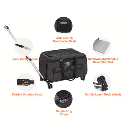 Transporter na kółkach dla kota i psa