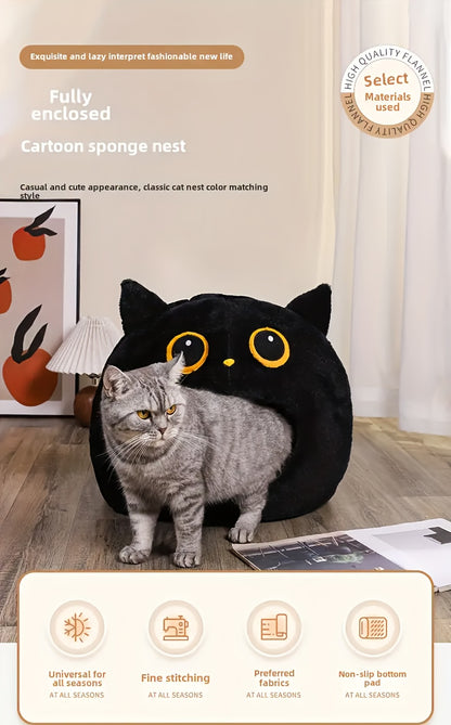 Domek-legowisko dla kota i małego psa „Cartoon Cozy Cave”