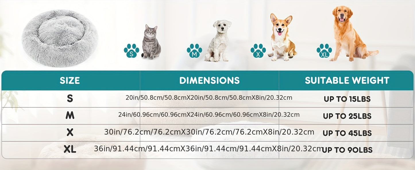 Miękkie pluszowe legowisko uspokajające dla psa i kota