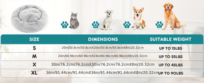 Miękkie pluszowe legowisko uspokajające dla psa i kota