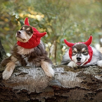 Czapka z rogami diabła dla psa i kota
