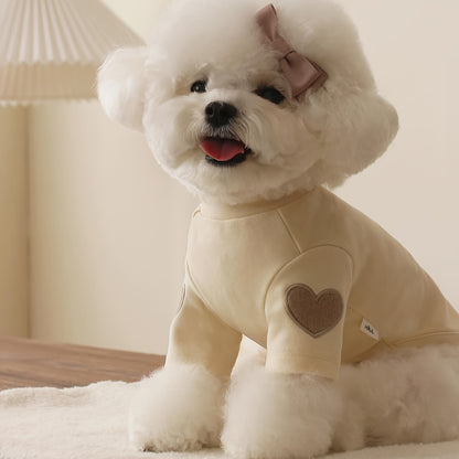 Miękki sweterek dla psa „Cozy Heart Fleece Sweater”