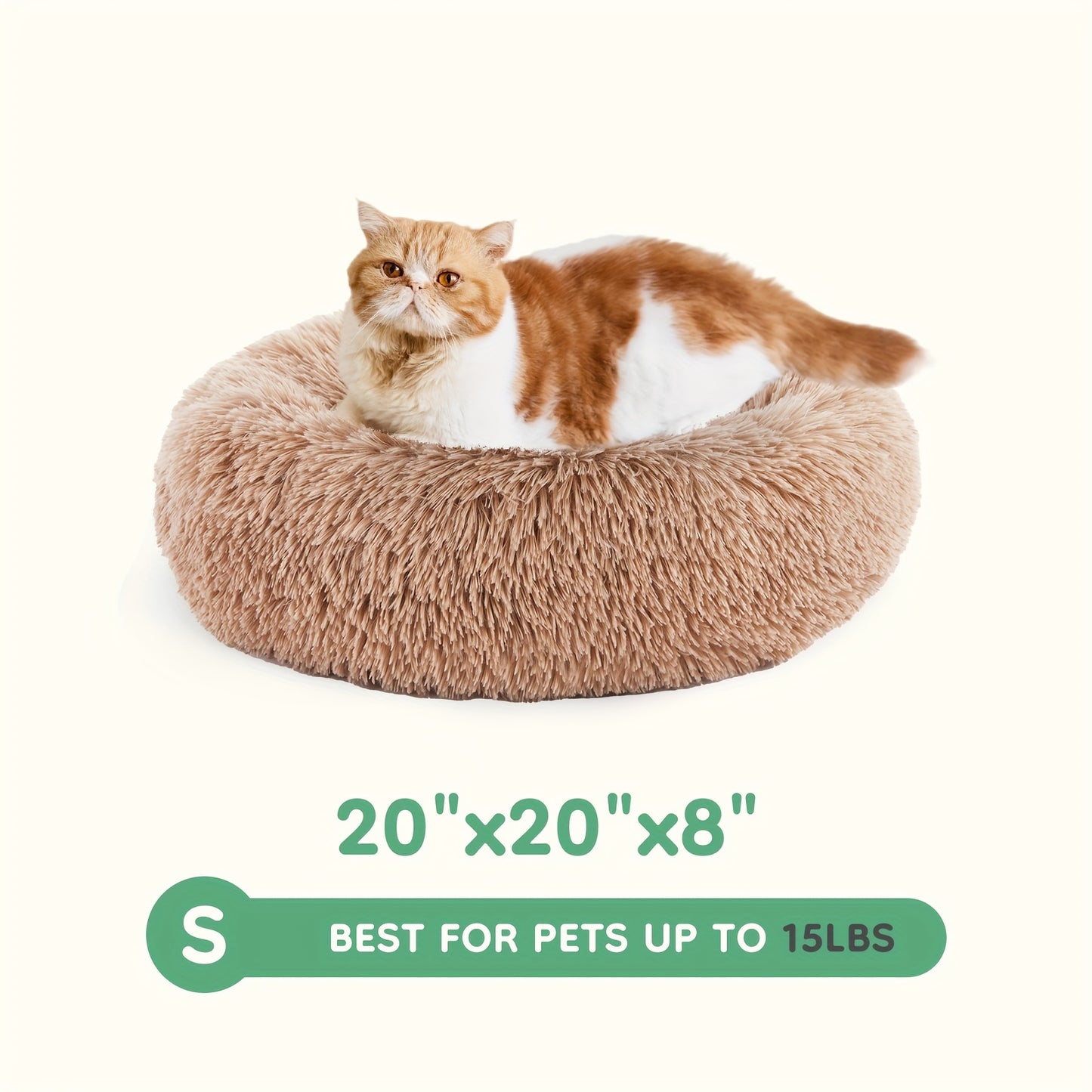 Miękkie pluszowe legowisko uspokajające dla psa i kota