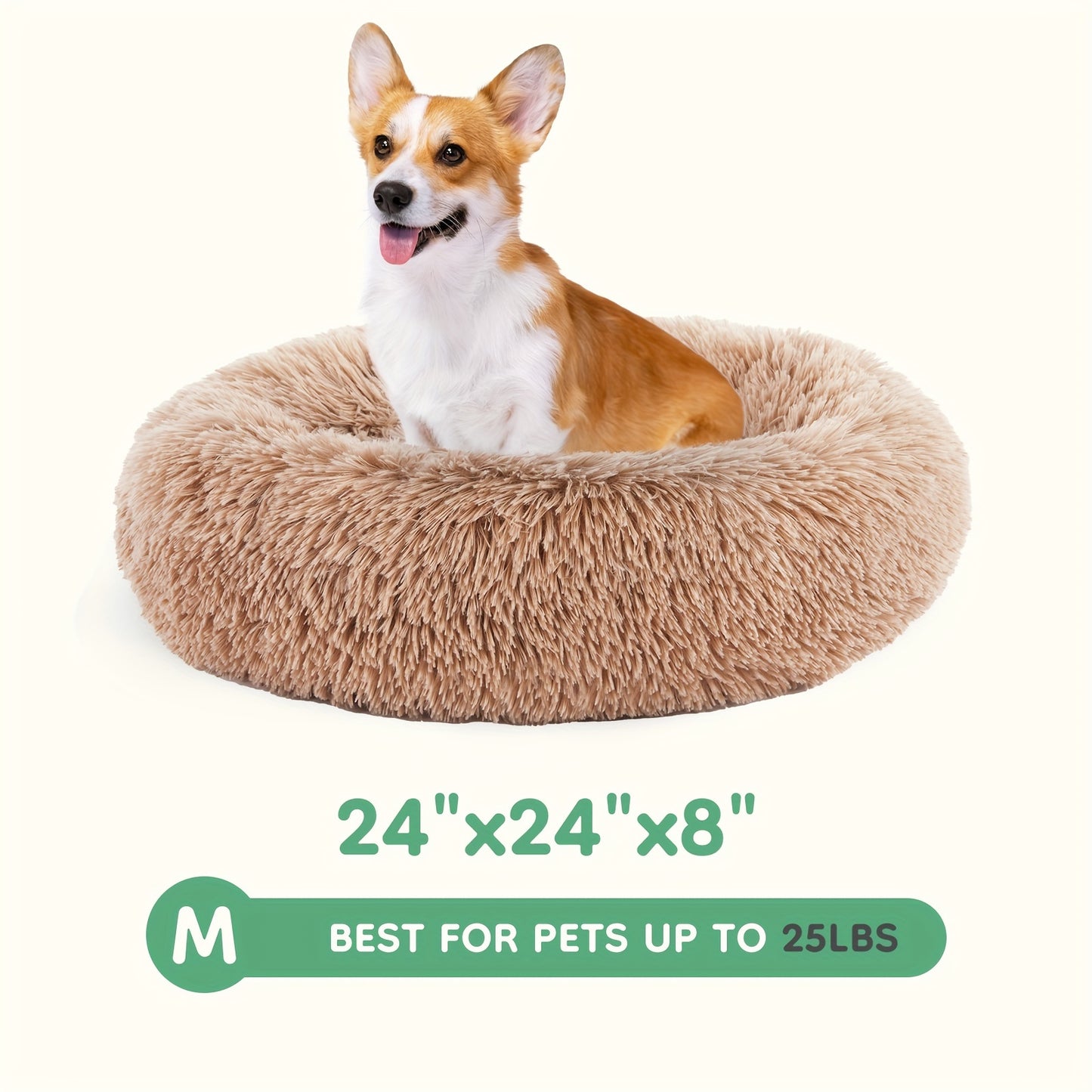 Miękkie pluszowe legowisko uspokajające dla psa i kota