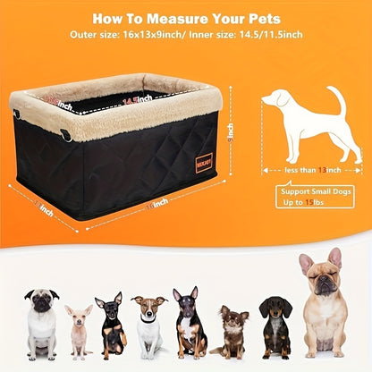 Luksusowy fotelik samochodowy dla psa