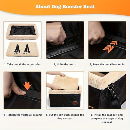 Luksusowy fotelik samochodowy dla psa