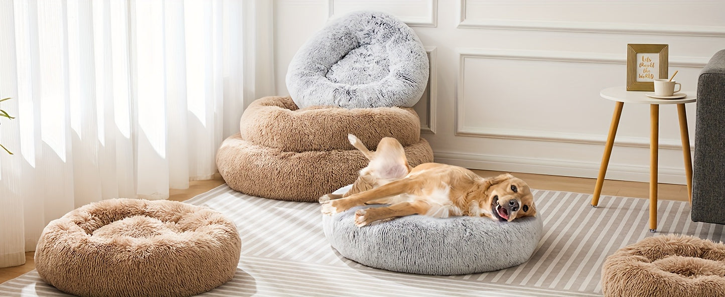 Miękkie pluszowe legowisko uspokajające dla psa i kota