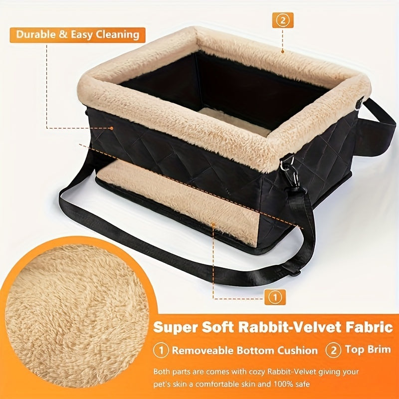 Luksusowy fotelik samochodowy dla psa