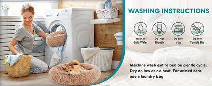 Miękkie pluszowe legowisko uspokajające dla psa i kota