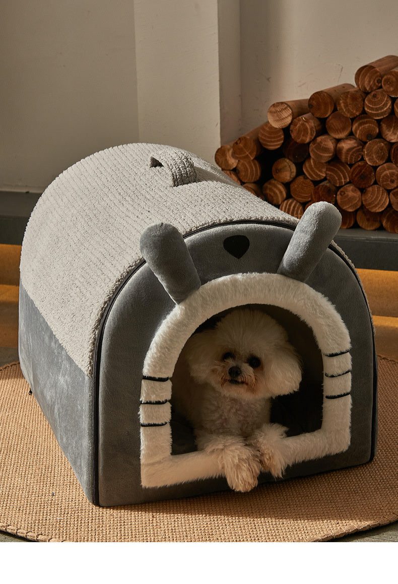 Przytulna Willa dla Pupila – wygodny uchwyt, ciepłe i łatwe w czyszczeniu legowisko