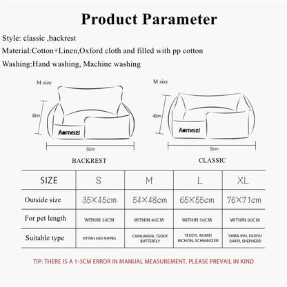 🐾 Odłączane Legowisko dla Psów – Miękkie, Oddychające i Łatwe w Czyszczeniu 🛋️