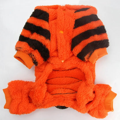 Zimowa bluza dla psa z kapturem