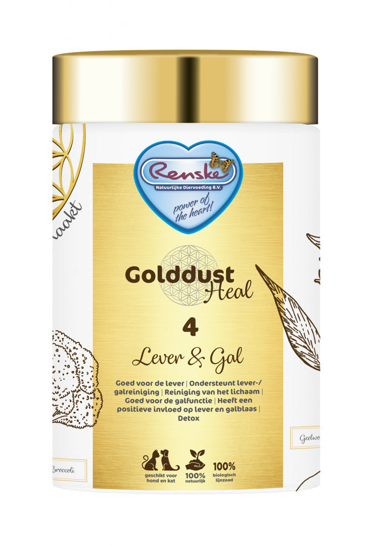 RENSKE GOLDDUST HEAL 4 – wątroba i woreczek żółciowy– poprawa funkcjonowania wątroby i wsparcie zdrowego trawienia (250g)