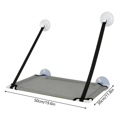 🐾🛋️ Letni Hamak dla Kota – Przezroczysty, Oddychający, Przyssawkowy | Łóżko na Okno do Salonu 🐈✨