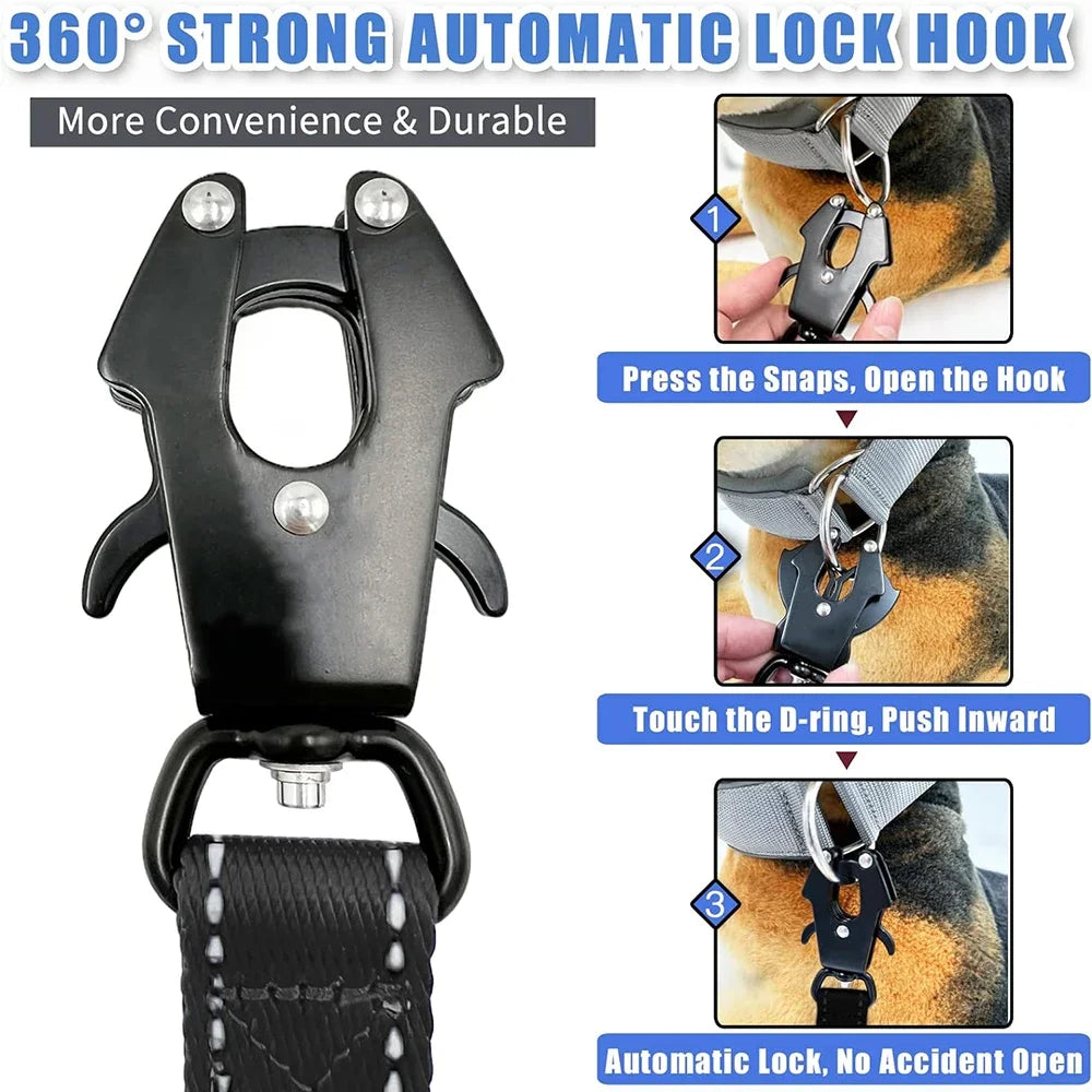 Heavy Duty Odblaskowa Smycz Nylonowa