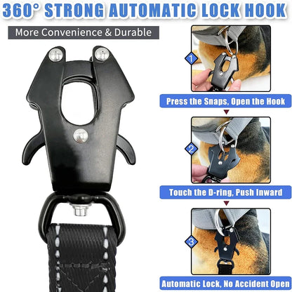 Heavy Duty Odblaskowa Smycz Nylonowa