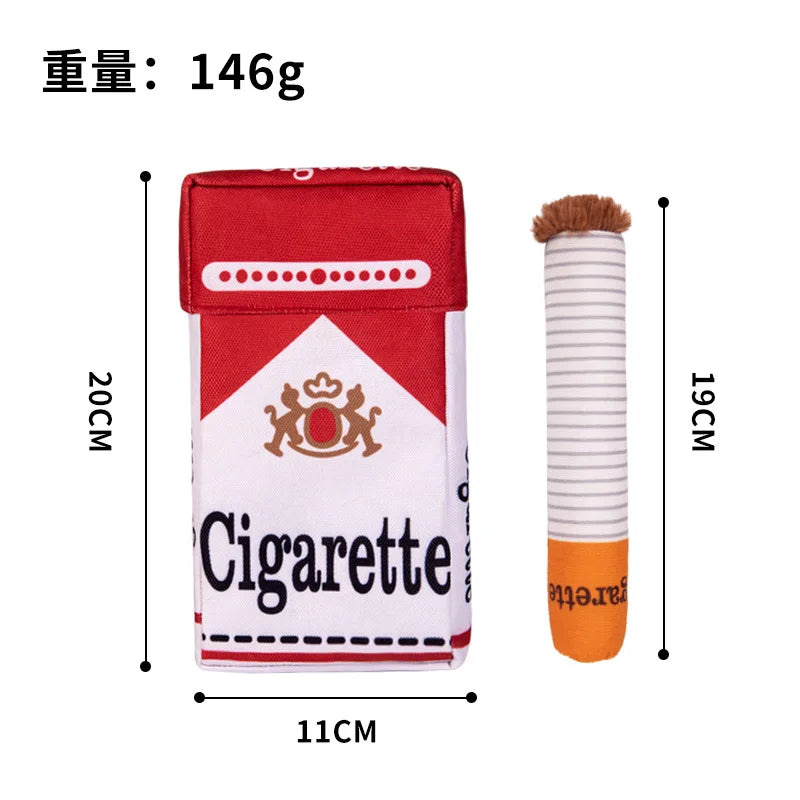 🐶 Zabawka dla Psa – „Papieros” z Piszczałką 🦴💨