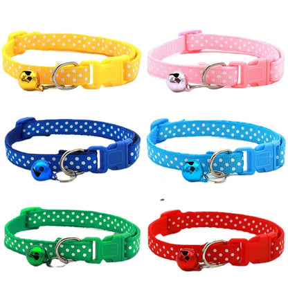Regulowana obroża dla psa i kota z dzwoneczkiem