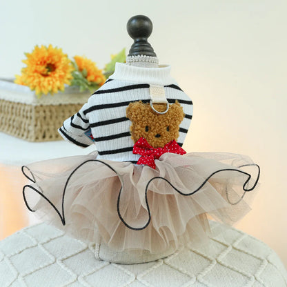 🐾👑 Elegancka Sukienka Ślubna dla Psów – Biała, Oddychająca | Wiosna/Lato