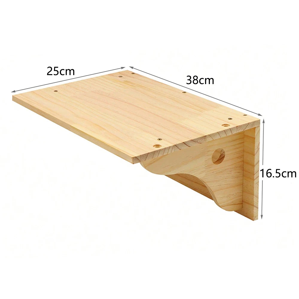 🐾🌿 Ścienna Półka Wspinaczkowa dla Kotów – Drewniane Stopnie z Sizalem do Drapania | Nowoczesne Meble Kocie na Ścianę 🐈✨