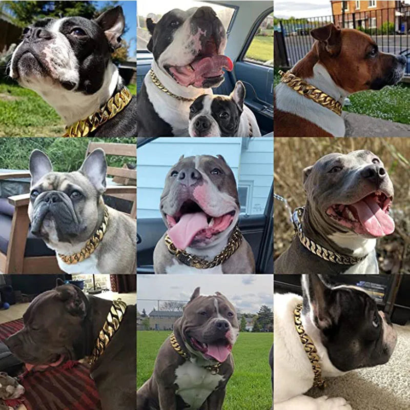 Mocna Obroża dla Psów – Cuban Chain 🐶✨