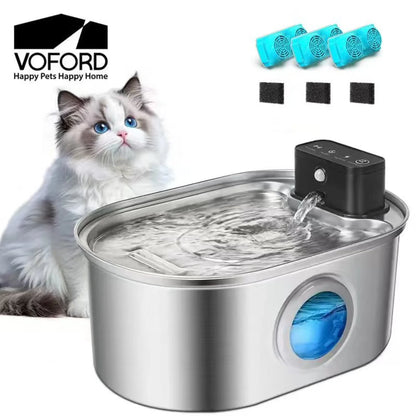 🐾 Automatyczne Źródełko Wody 3.2L ze Stali Nierdzewnej – Inteligentny Dystrybutor Wody dla Kotów i Psów 💦✨