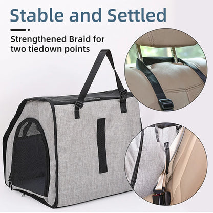 🐾🚘 Samochodowe Łóżko i Fotelik dla Zwierząt – Wielofunkcyjny, Składany i Wodoodporny