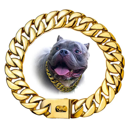 Mocna Obroża dla Psów – Cuban Chain 🐶✨