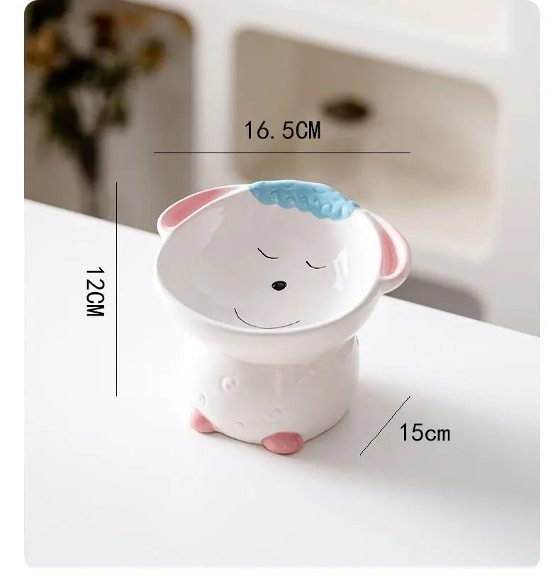 🐾 Ceramiczna Miska dla Zwierząt w Kształcie Zwierzątka