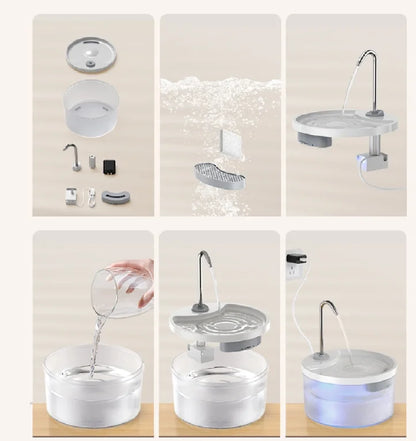 🐱💦 Fontanna dla Kota i Psa 3.2L – Cicha Automatyczna Poidła z Filtrem