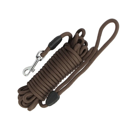 🐕 Długa Smycz Treningowa dla Psów 5 m -=/ 10 m – Wytrzymała Lina z Piankową Rączką