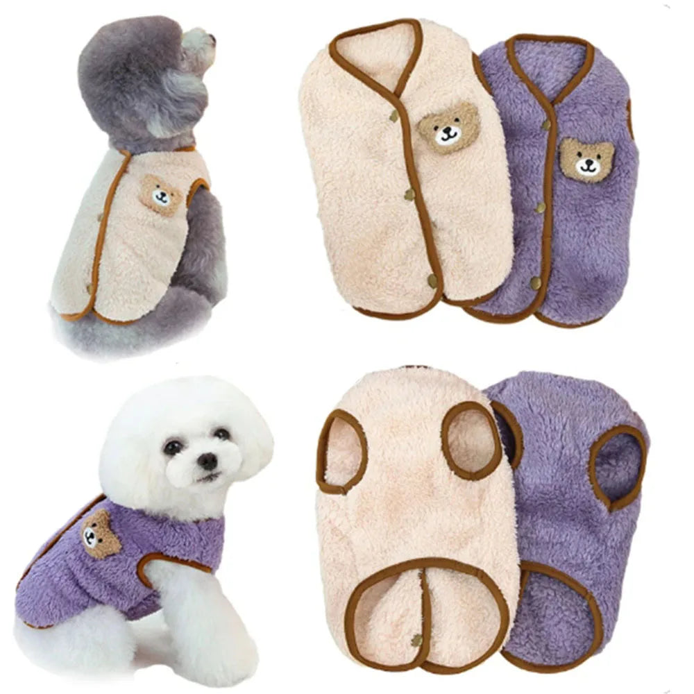 Ciepła kamizelka polarowa dla psa i kota - idealna zimę