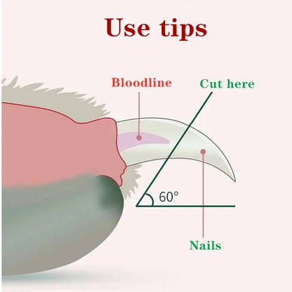 Obcinacz do pazurów dla psa i kota z lampką LED