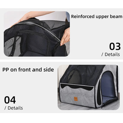 🐾🚘 Samochodowe Łóżko i Fotelik dla Zwierząt – Wielofunkcyjny, Składany i Wodoodporny