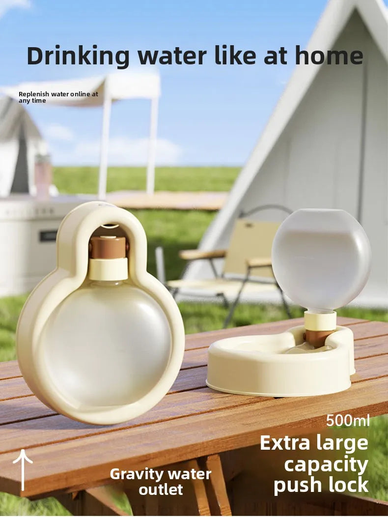 🐾 Przenośna Butelka na Wodę dla Psa – Składany Kubek o Dużej Pojemności