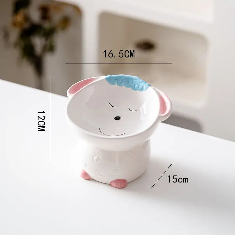 🐾 Ceramiczna Miska dla Zwierząt w Kształcie Zwierzątka