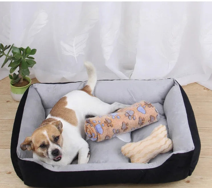 🐶 Ciepłe Legowisko dla Psów i Kotów – Miękkie, Przytulne i Stylowe
