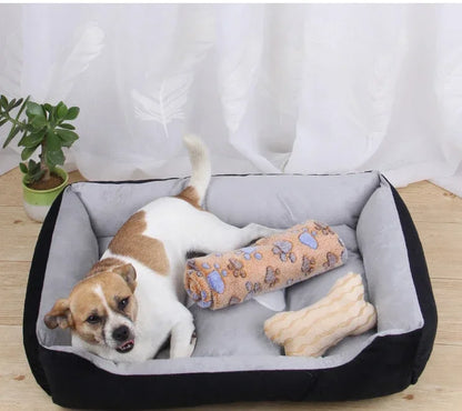 🐶 Ciepłe Legowisko dla Psów i Kotów – Miękkie, Przytulne i Stylowe