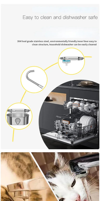 Fontanna Wody dla Kota 3,5L z Okienkiem Poziomu Wody 🐱💧