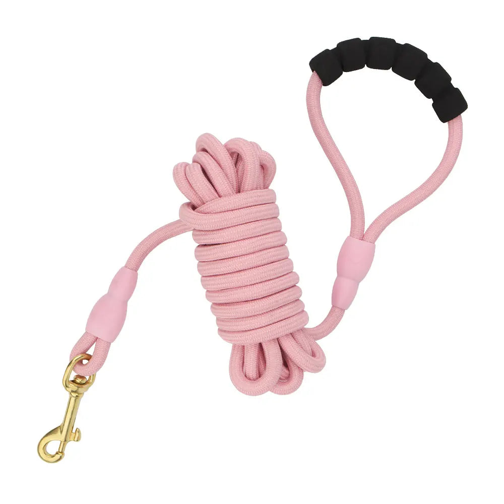 🐕 Długa Smycz Treningowa dla Psów 5 m -=/ 10 m – Wytrzymała Lina z Piankową Rączką