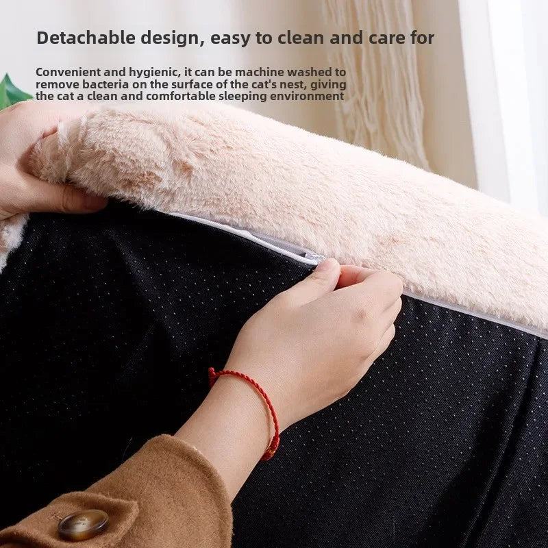 ✨&nbsp;Welwetowa Luksusowa Kanapa dla Psów i Kotów – Miękka, Ciepła i Stylowa | Zdejmowany Pokrowiec, Antypoślizgowy Spód