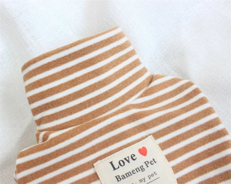 Ciepłe Ubranko dla Psa i Kota – Coffee Strips