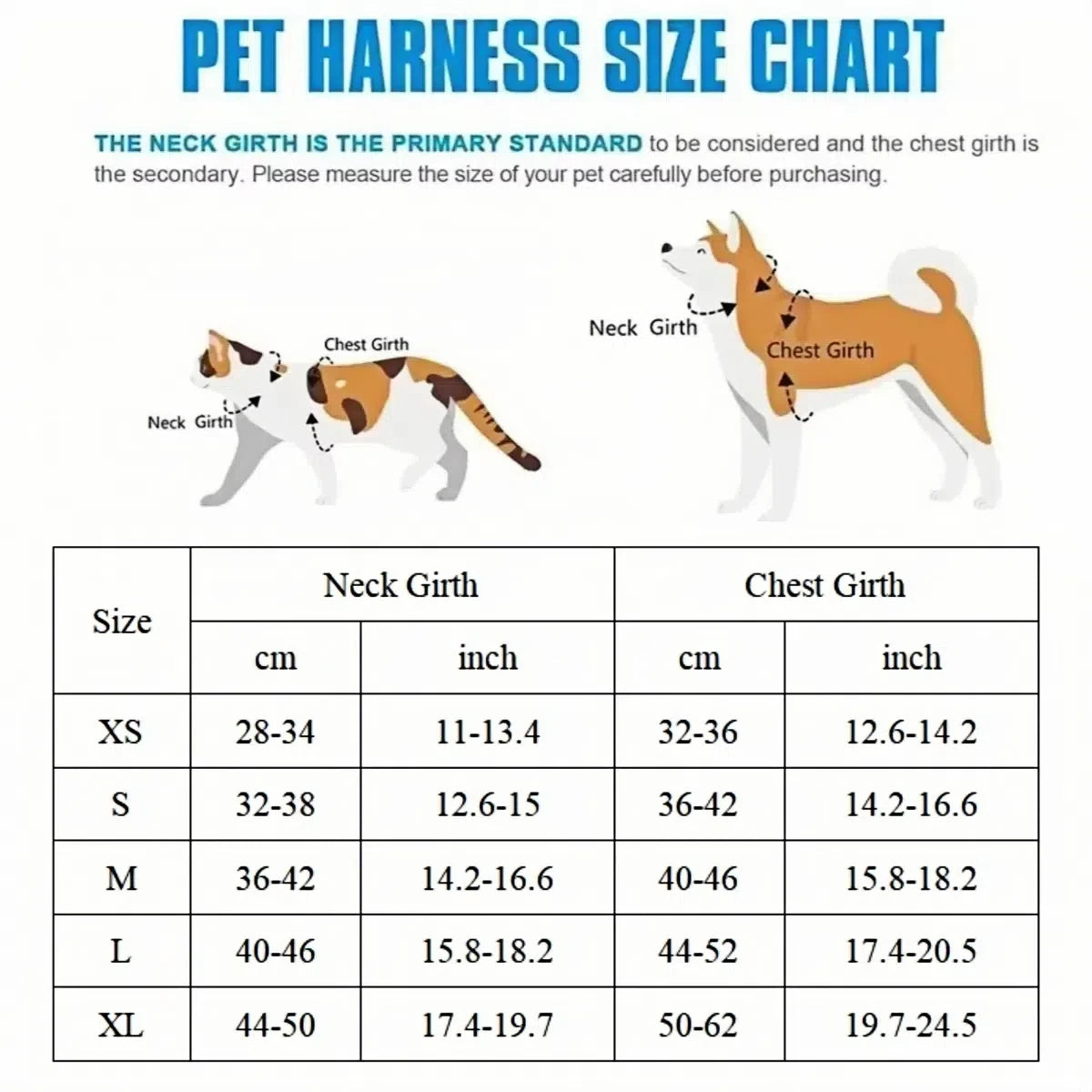 Zestaw szelek z smyczą dla psa i kota