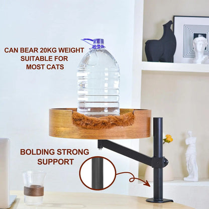 🐱 Stylowe Biurkowe Legowisko z Hamakiem dla Kota – Regulowane, Obrotowe 360°