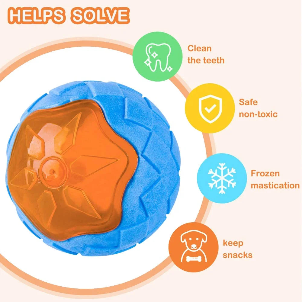 🐶 Gumowa Zabawka dla Psów – Wytrzymała, Gryzak z Piszczałką,